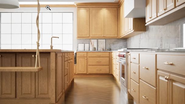 Rustic Oak Wall Cabinets